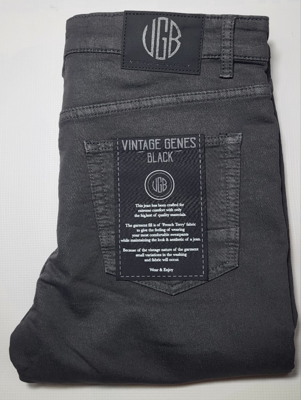 VGB Vintage Genes Black Charcoal Sz 32x32 NWT Slim Fit Rocker Bikercore Grunge